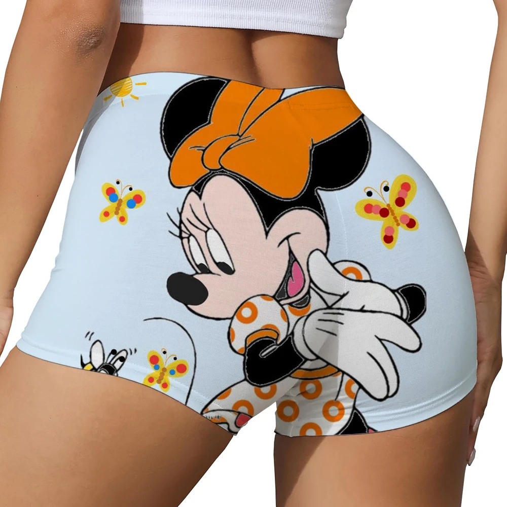 السيدات اللياقة البدنية اليوغا رفع السراويل ميكي ماوس ميني حرف العسل الخوخ الورك السراويل بعقب اللياقة البدنية الرياضية طماق