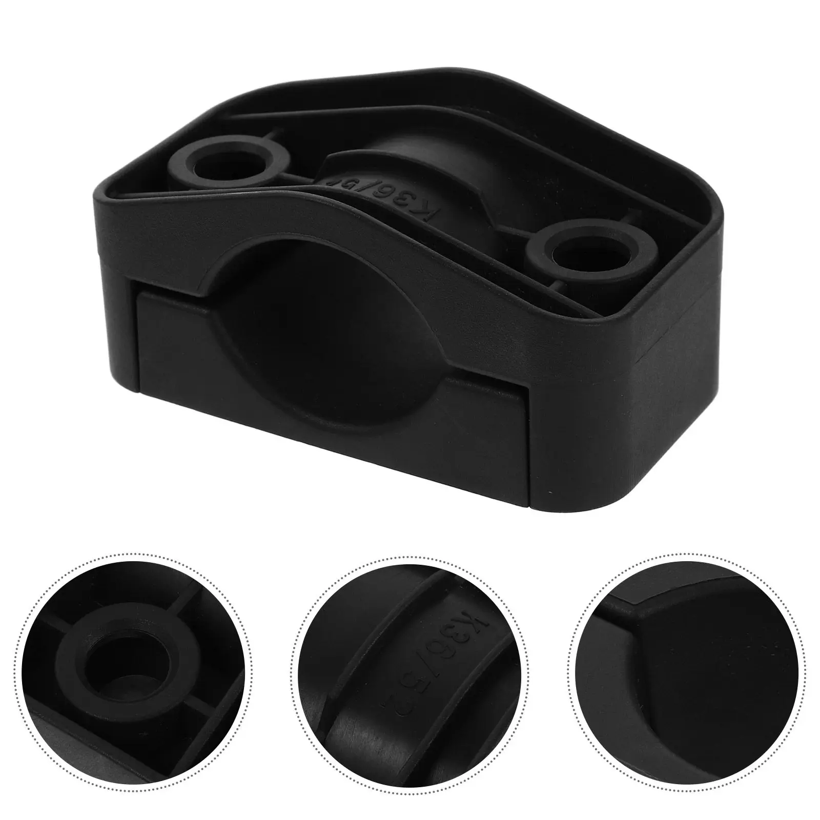 High Voltage Cable Wire Clamp Black Plastic Cable Fastener Wiring Frame Clip for Wire Mounting Pipe Rope Tube Management