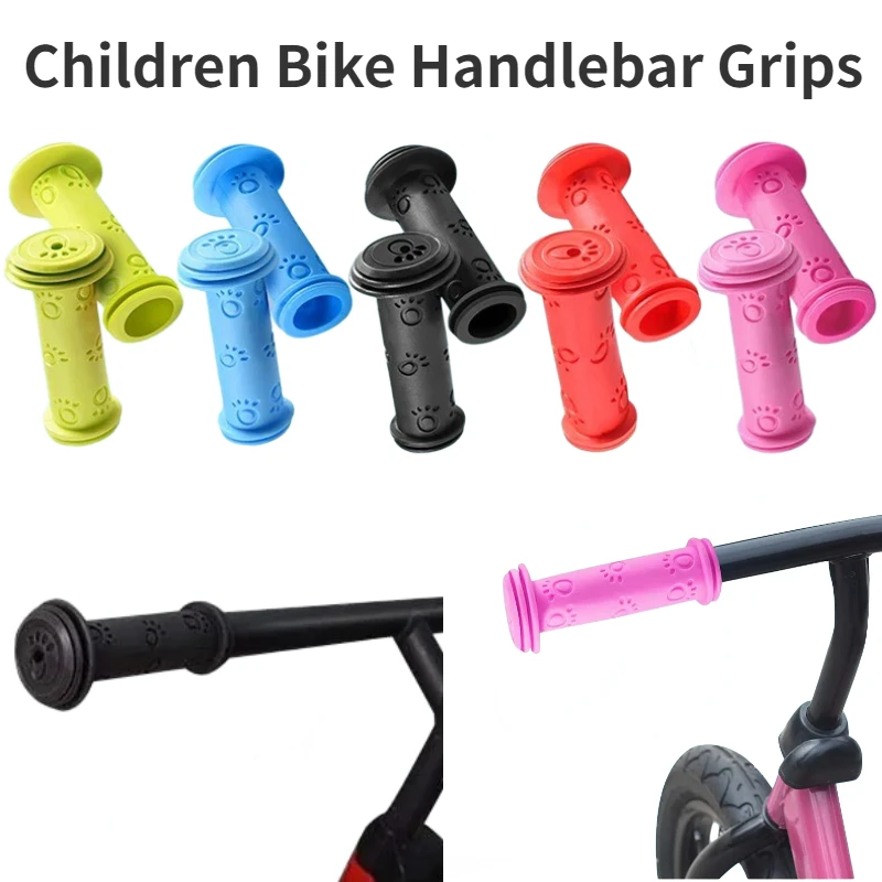 2 pezzi manopole per manubrio per bici per bambini in gomma antiscivolo per bambini triciclo per Scooter manicotto per manubrio comode impugnature