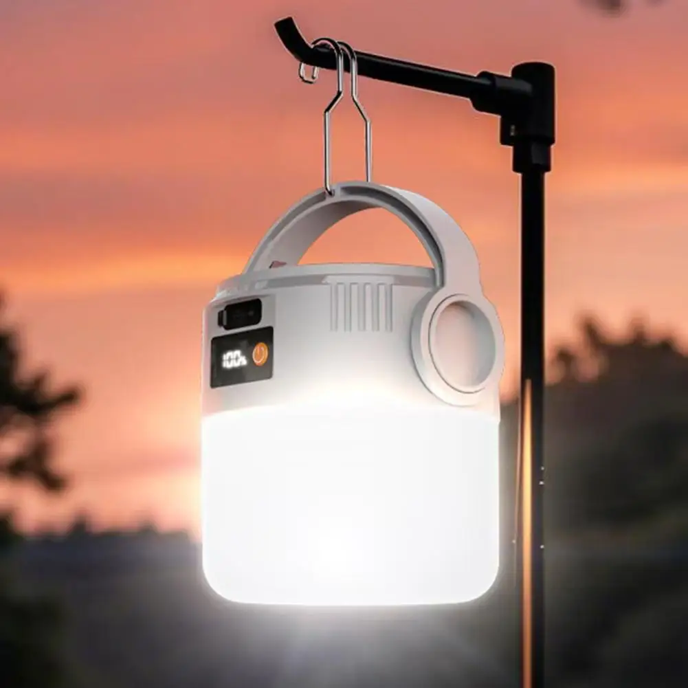 Solar Camping Light USB Rechargeable Outdoor Portable Waterproof Emergency Lantern For Hiking Backpacking Tent Activities