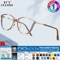 CLLOIO, nueva moda, gafas graduadas para miopía con protección contra la radiación para ordenador, gafas fotocromáticas progresivas de lectura para mujer