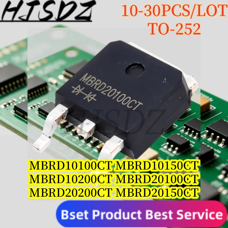 【30-10PCS/LOT】 MBRD20100CT MBRD10100CT MBRD10150CT MBRD10200CT MBRD20150CT MBRD20200CT TO-252