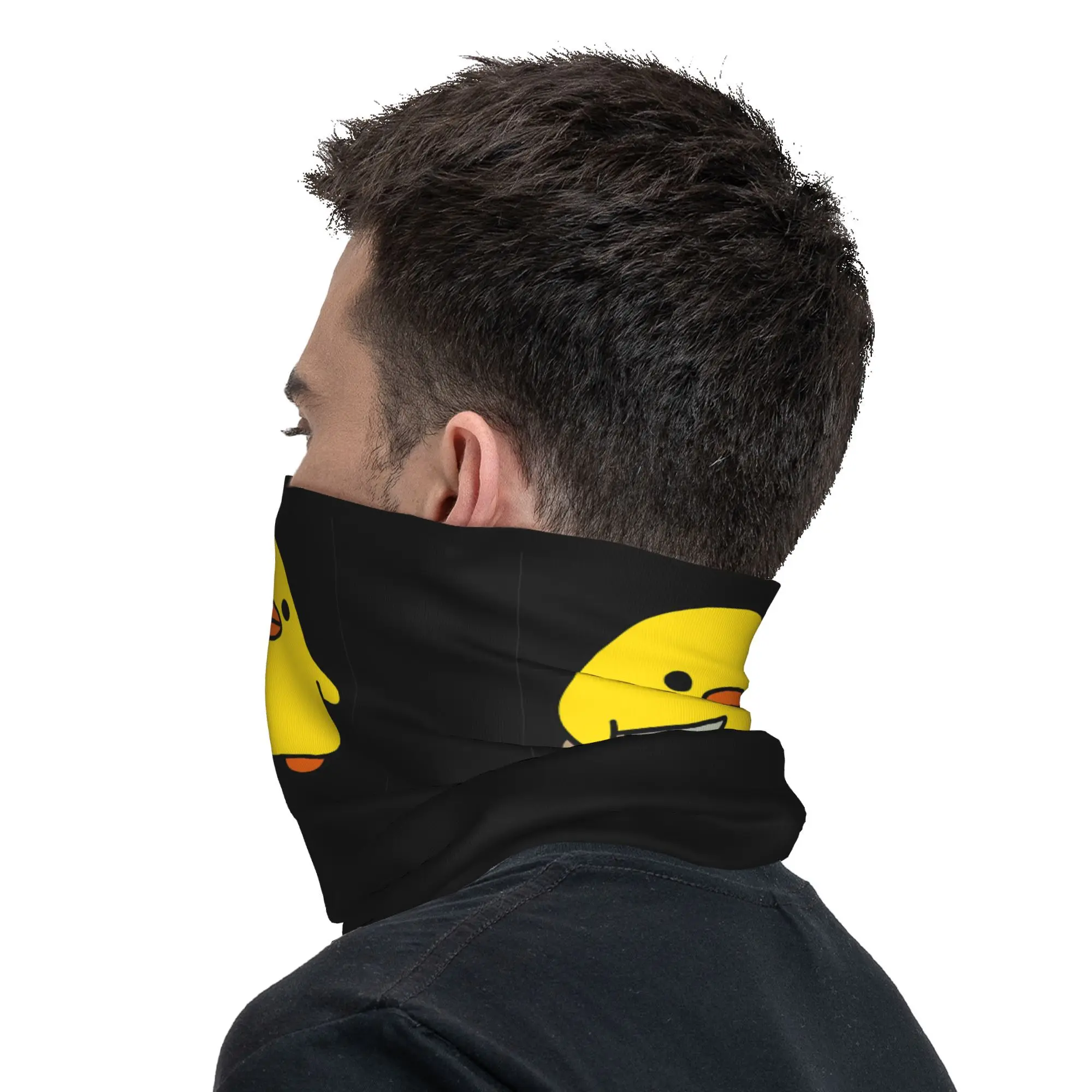 eend met mes kawaii eend mes eend Bandana Halsbeenkap Gedrukt Masker Sjaal Multifunctionele Fietssjaal Fietsen