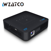 WZATCO P15 3D MINI Projector DLP Smart Projector Portable Android 9.0 BT 4.2 WIFI Support 4K Video Home Theater Beamer Proyector