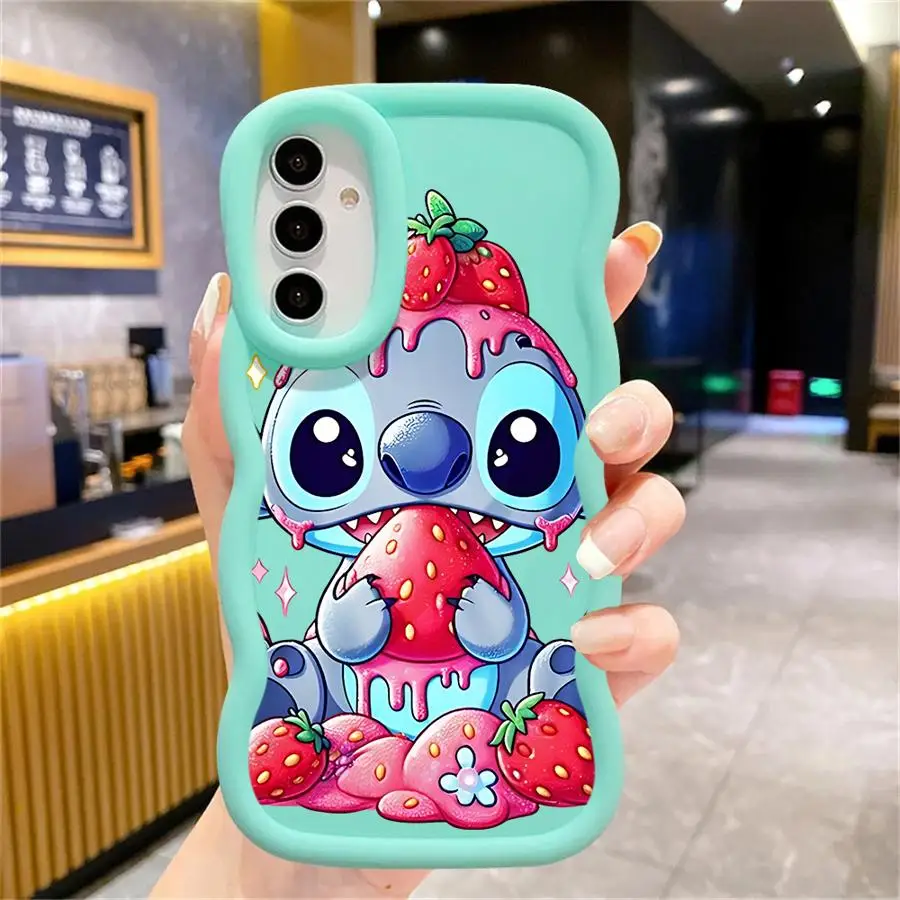 Disney Cute Stitch Custodia per Samsung Galaxy A54 A02 A06 A50 A51 A55 A56 A03 A73 A20 A04 A05 Morbido TPU