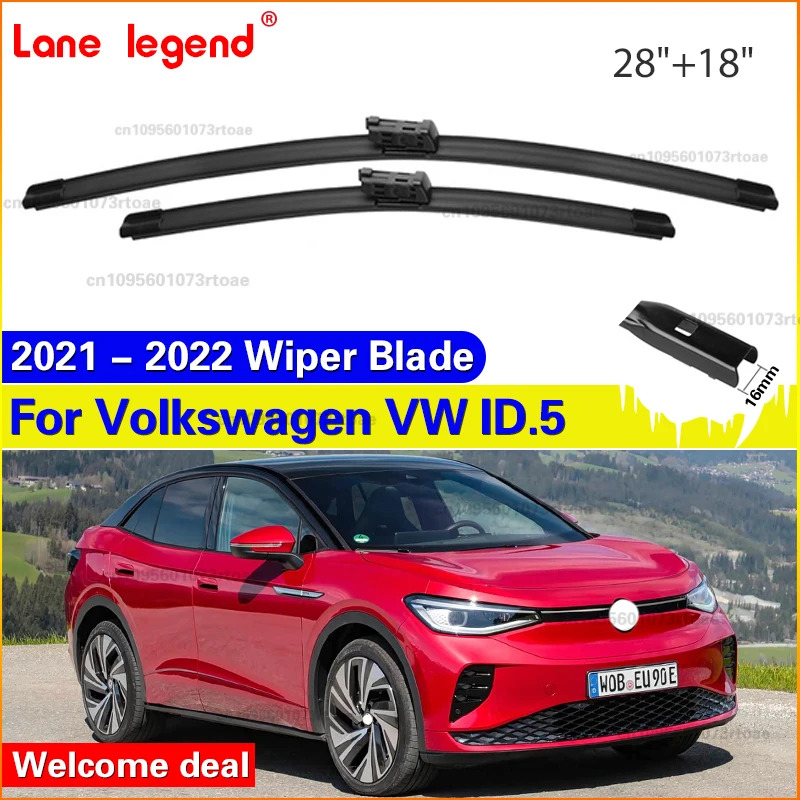 

2Pc Front Wiper Blade For Volkswagen VW ID.5 2021 2022 Windshield Windscreen Blades Car Wiper Accessories 28"+18"