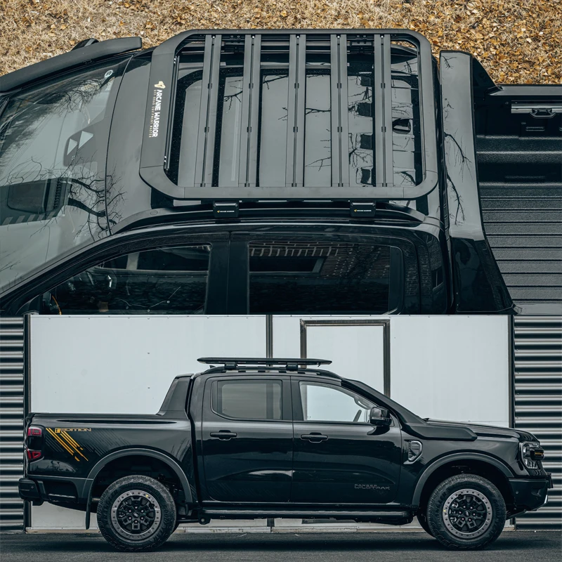 ARCANE WARRIOR Roof Platform For Ford Ranger T9 2023+Outdoor Camping Aw Side Roof Luggage Rack