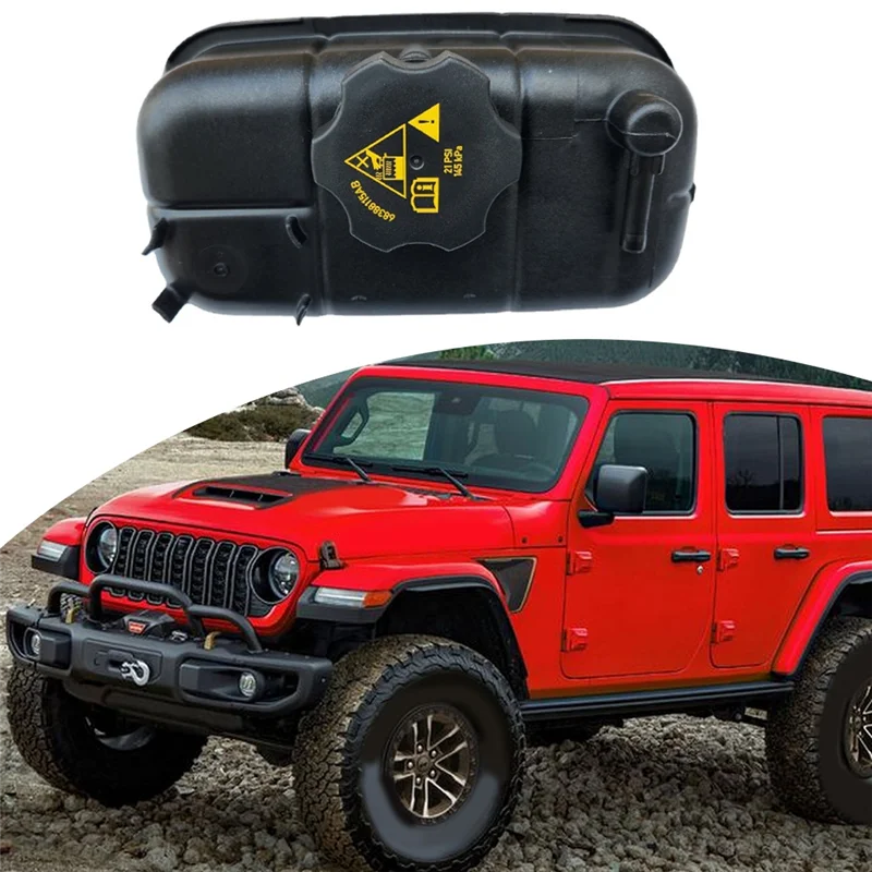 

AV36-Car Coolant Recycling Bottle W/Reservoir Tank Cap For Jeep Wrangler 2018-2023 Deputy Kettle 68388115AB,68364312AC