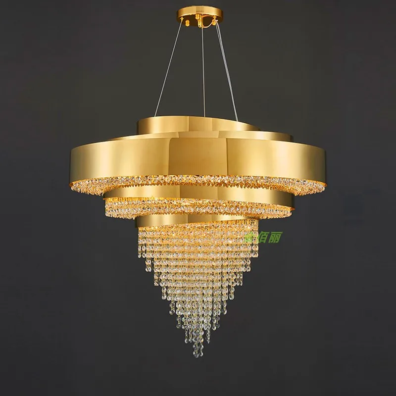 

Nordic Light Luxury Pendant Lights Creative Crystal Hanging Lamps Living Room Bedroom Hotel Lobby Cafe Restaurant LED Fixtures