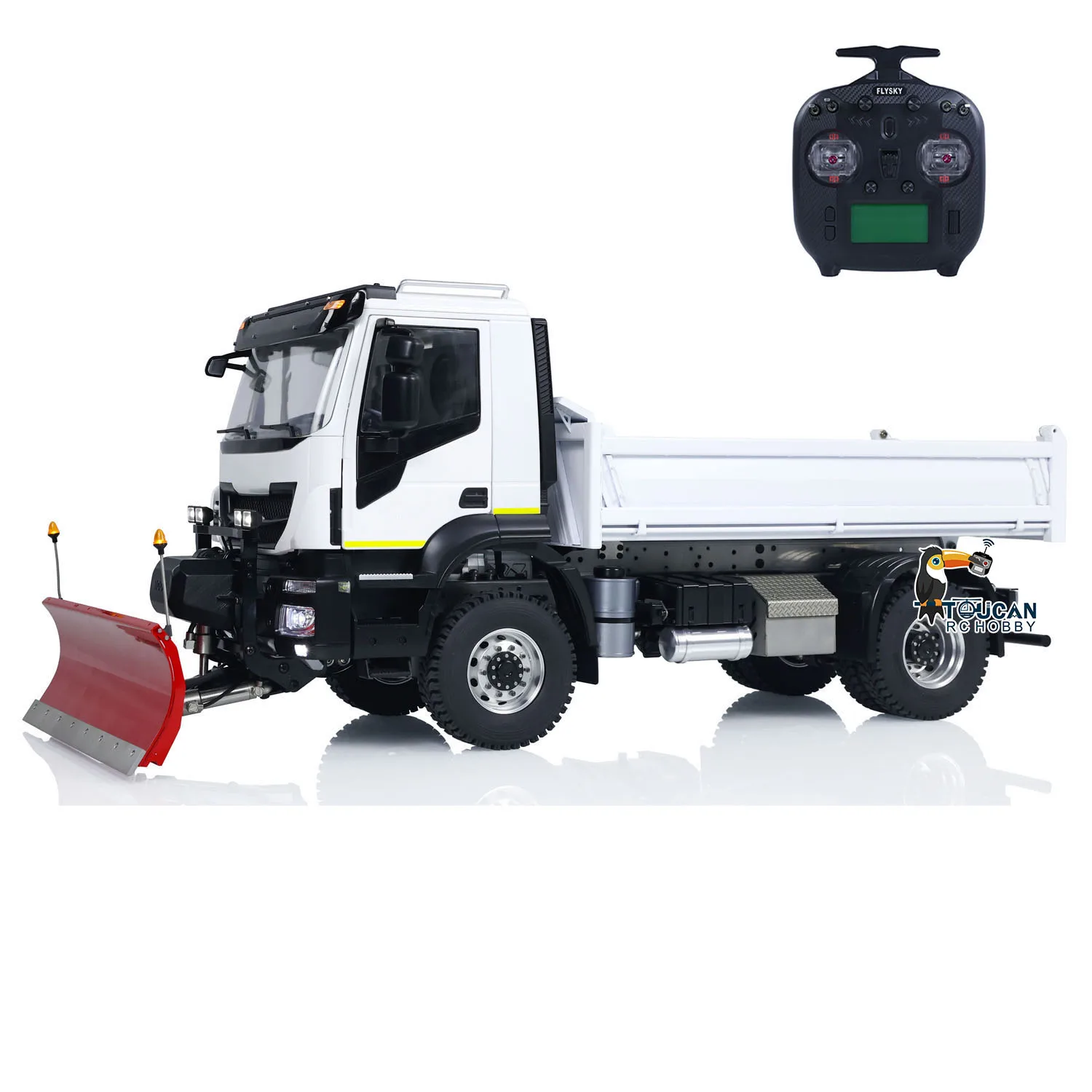 

Toys 4x4 Metal 1/14 RC Hydraulic Dumper Truck Snow Blade TOUCAN Radio Control Tipper Cars Finished Vehicle Model TH23845