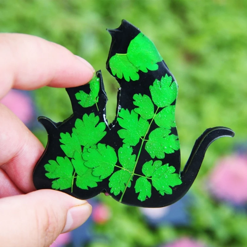 2 Pack Pendant Molds Keychain Jewelry Mould Silicone Keychain Moulds Silicone Material DIY Hand-Making Tools N2UE