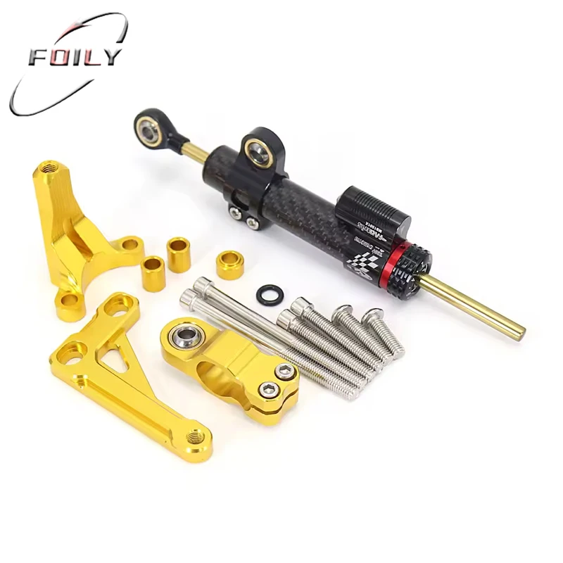 Amortecedores de direção cnc para motocicleta, kit de montagem de suporte de estabilização para honda cb 1000 r cb 1000r cb1000r cb1000r 2018-2023