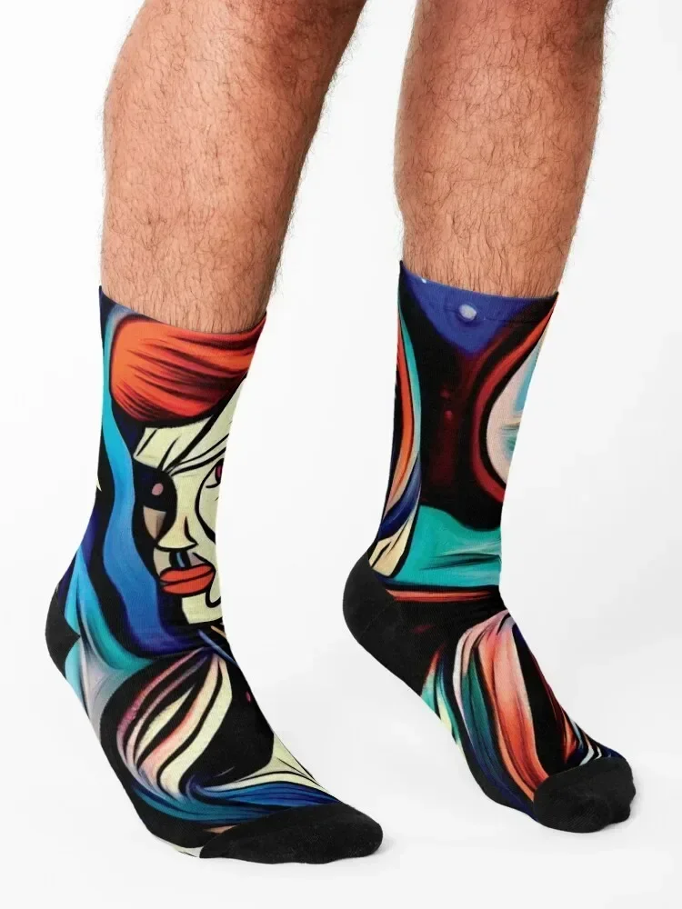 Bowie as Major Tom Socks loose winter Stockings man New year's Socks For Women Men's