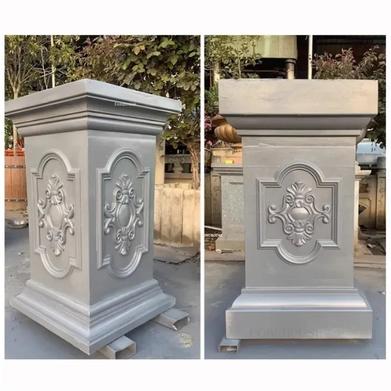 

Roman Column Concrete Bonsai Mold For Garden Balcony Fence Square Column Pier Thickened ABS Plastic Flowerpot Mold Cement Mold