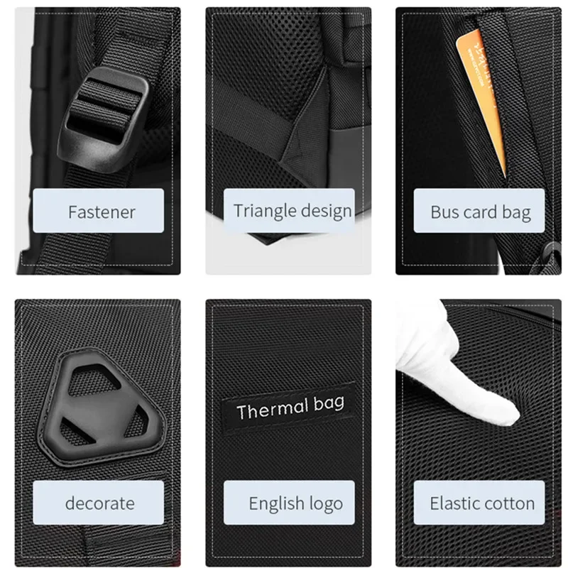 OZUKO 17\' Laptop Large Capacity High Quality Backpacks Waterproof USB Charging Travel Backpack  Business Multifunction Backpack