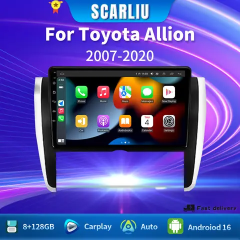 Android 16 Multimedia For Toyota Allion Premio T260 2007 - 2020 Car Player GPS Stereo Navigation Auto Radio Screen No 2Din WIFI