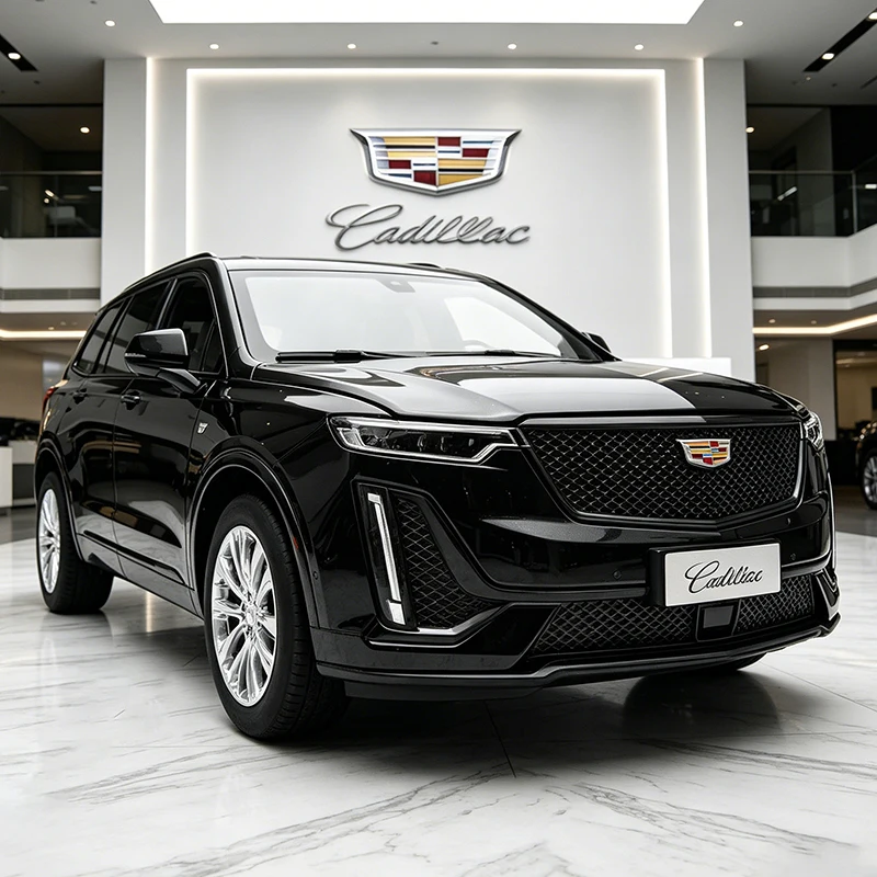 NUEVO Modelo de Auto de Aleación Cadillac XT6 SUV 2023 a Escala 1:24 con Sonido y Luz, Modelo de Auto Coleccionable con Retroceso, Regalo de Cumpleaños