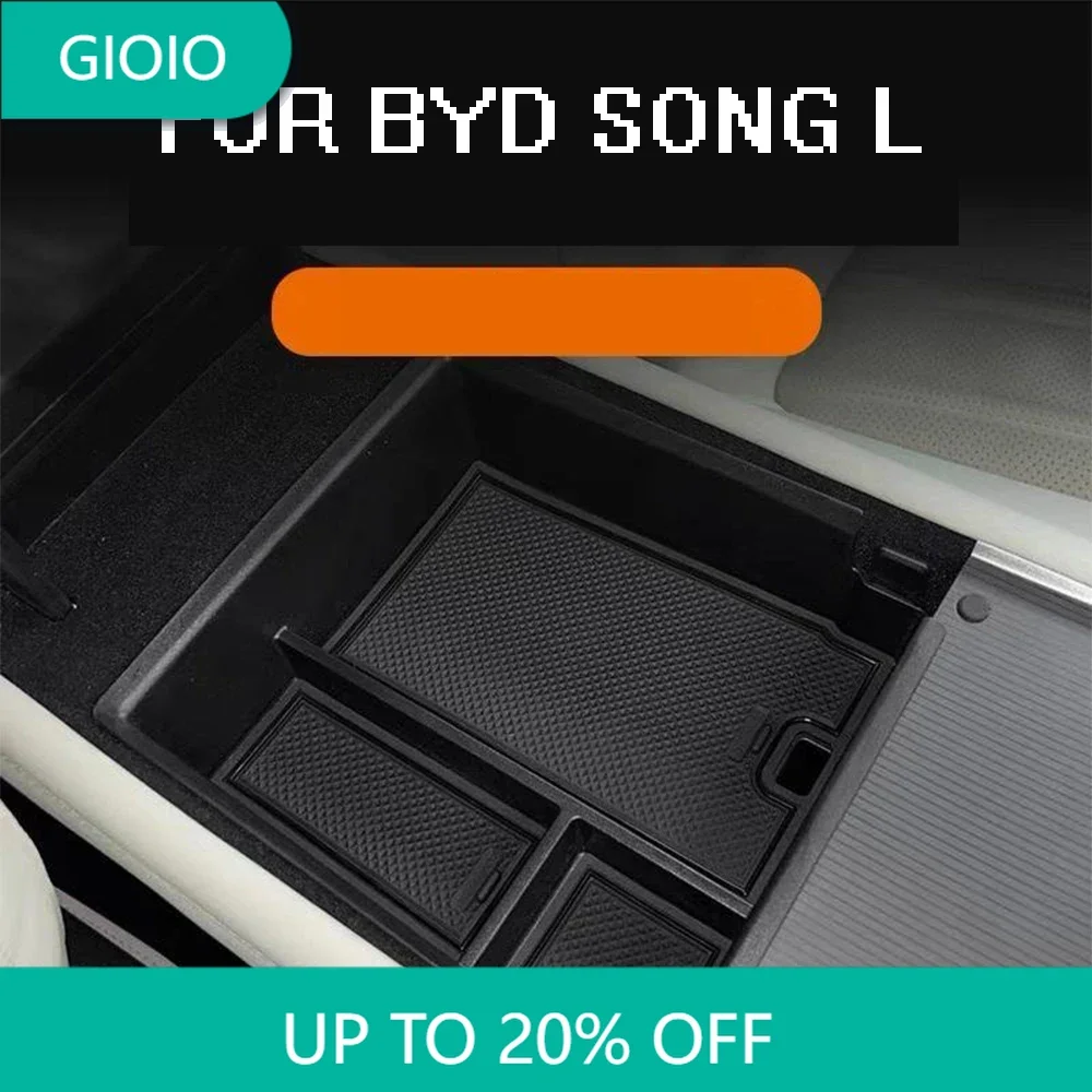 

Аксессуары для BYD Song L EV 2024 2025, пластиковый ящик для хранения центральной консоли автомобиля, подлокотник для передней двери автомобиля, ящик для хранения