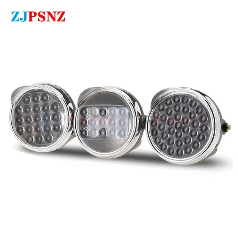 21/37/66/114/132/181 Beads 12V-80V Tricycle Motorcycle Headlight Waterproof Spot Light Beam Motorbike Fog Lamp LED Spotlight