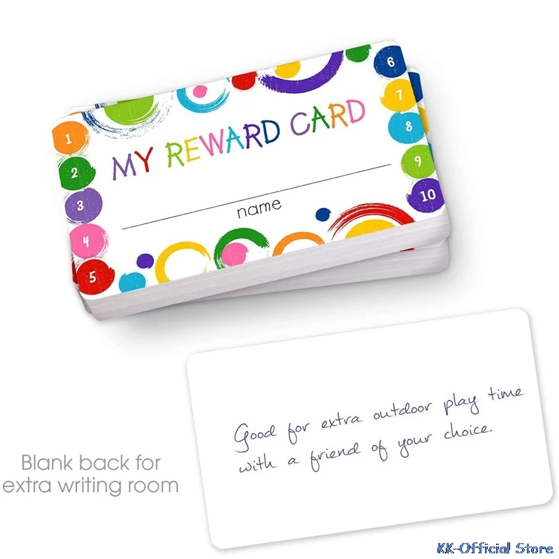 MY Reward Cards, 50Pcs  Reward Incentive Punch Cards For Children Students Motivated Teacher Teaching Small Business