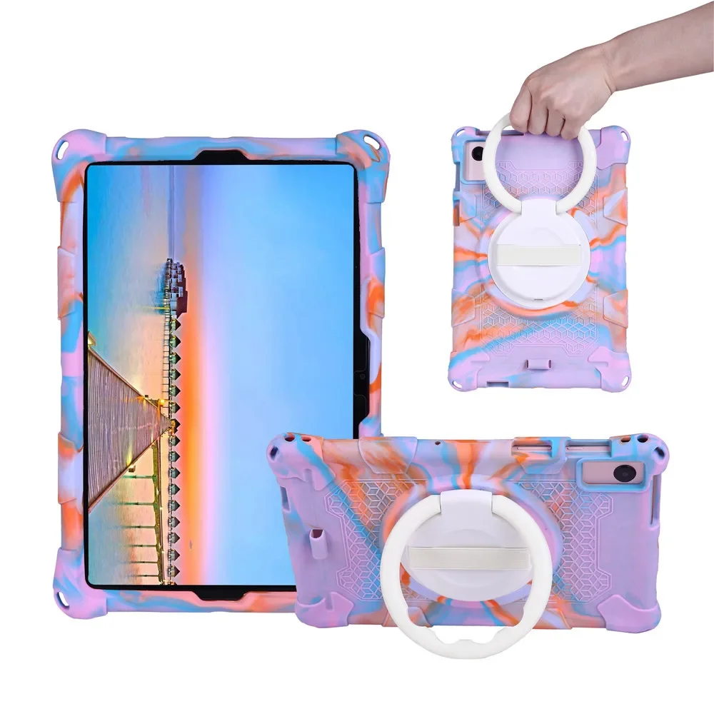 For Samsung Galaxy Tab A8 10.5 2021 Case Rotatable Ring Stand Tablet Cover For Tab A 8.0 S5e A7 10.4 inch S6 Lite P610 T220 Case