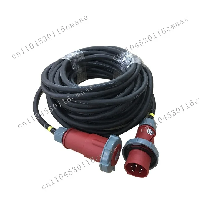 Male-female CEE 125A three-phase power cable extension cable