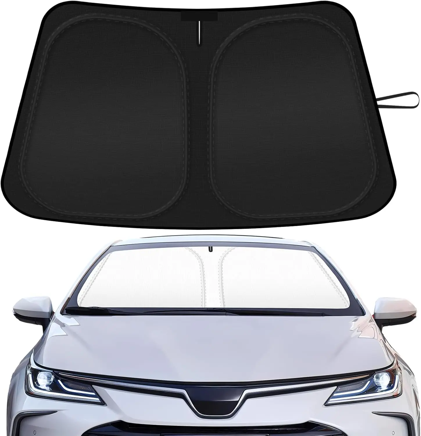 

Foldable Car Windshield Sun Shade Compatible with Toyota Corolla 2020-2026, UV Blocking Front Window Cover