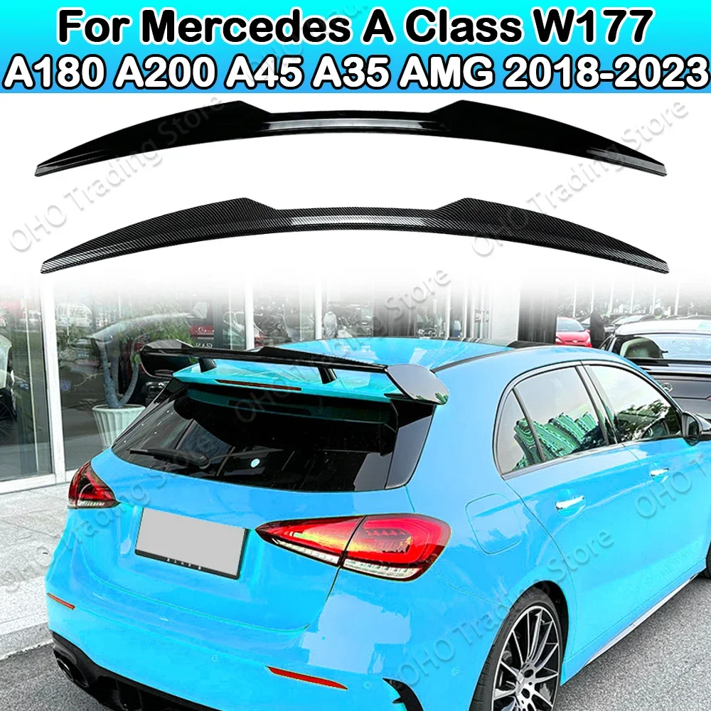 

Rear Trunk Spoiler Tail Wing For Mercedes Benz A Class W177 A180 A160 A200 A220 A250 A45 A35 2018-2022 Hatchback ABS Glossy