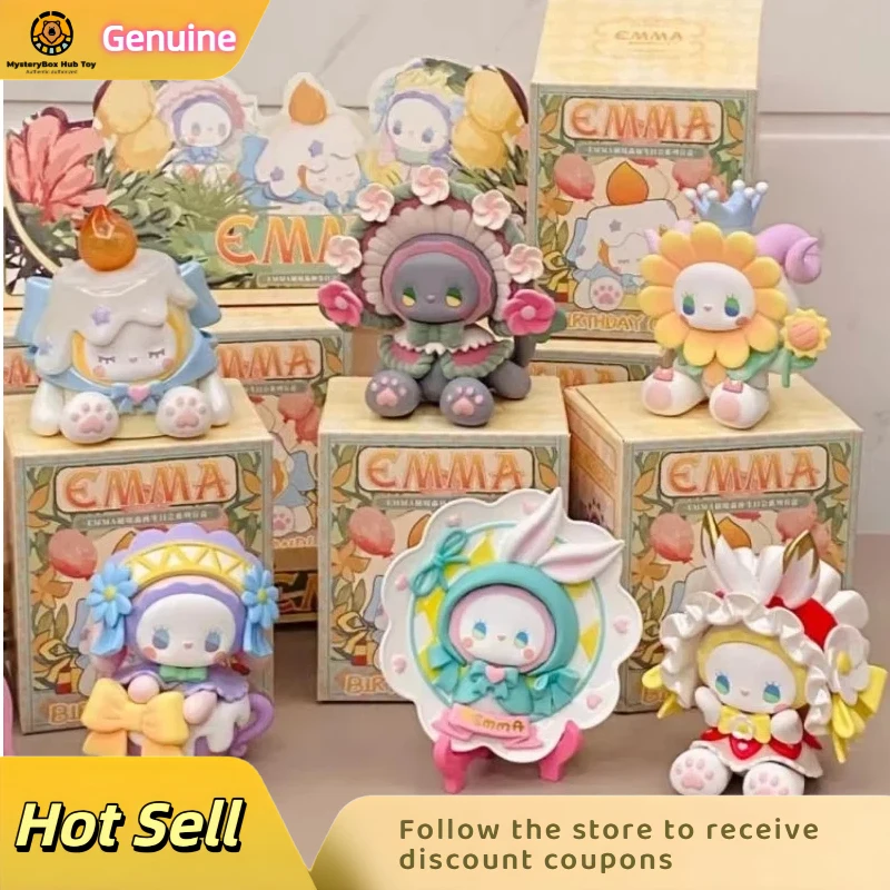 

New Emma Secret Forest Blind Box Mystery Box Birthday Candle Series Action Figure Surprise Bag Desk Decor Ornament Model Gift