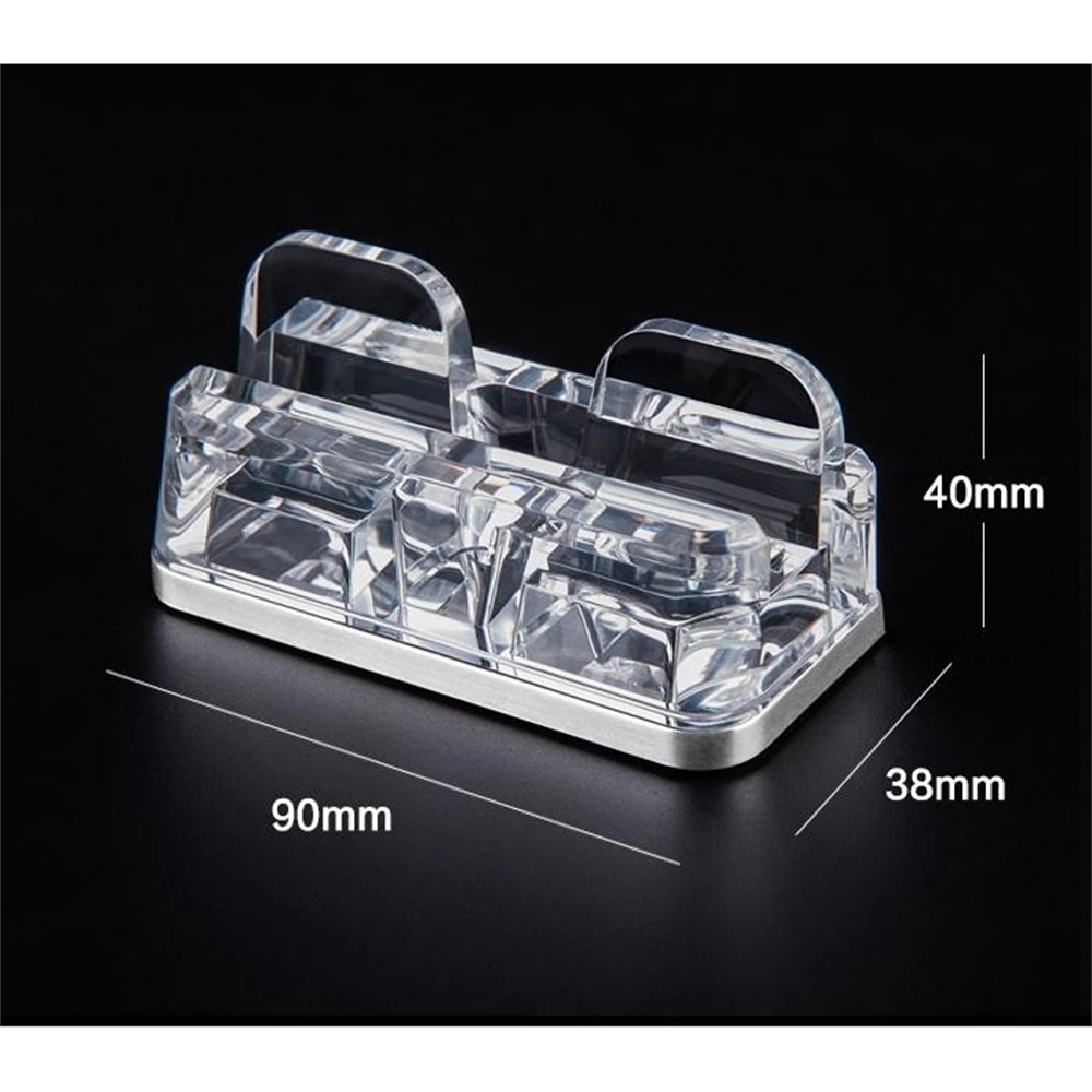 Desk Mobile Phone Tray Phone Holder Bracket Stand Table Cell Phone Display Rack Acrylic Block Rack Storage Organizer Clear Black