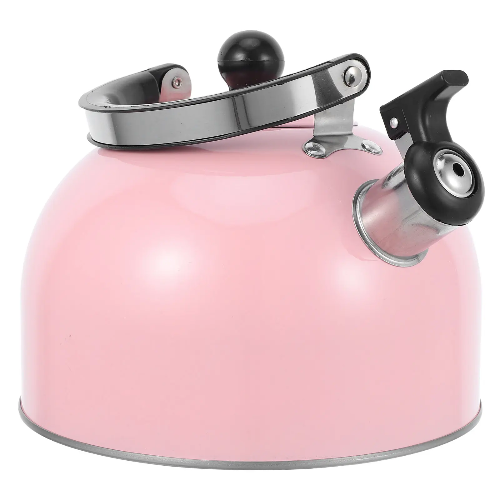 

3L Stainless Steel Whistling Tea Kettle Foldable Handle for Stovetop Fast Heating Loud Alert Non-Electric Tea Pot for Home