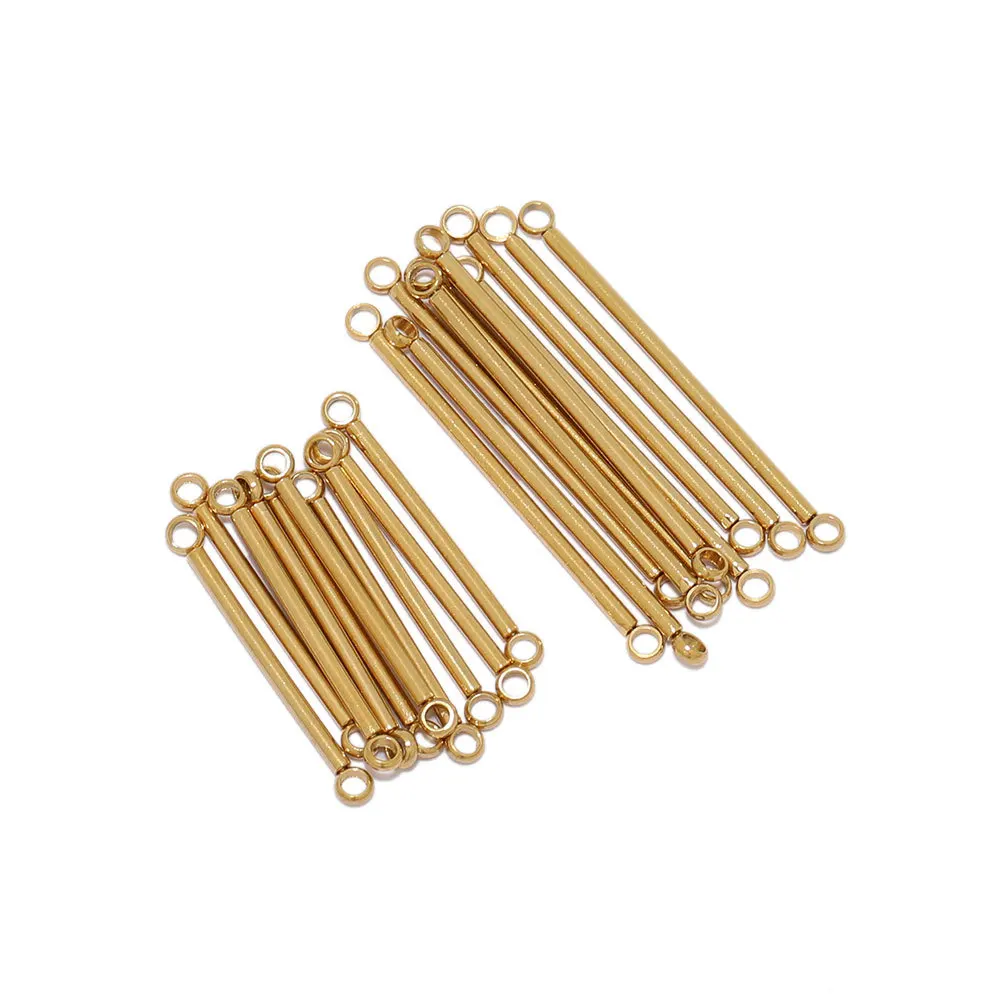 

10pcs Stainless Steel Jewelry Connectors Silver Gold Color Earrings Connectors for Handmade Jewelry Making Findings Accessories
