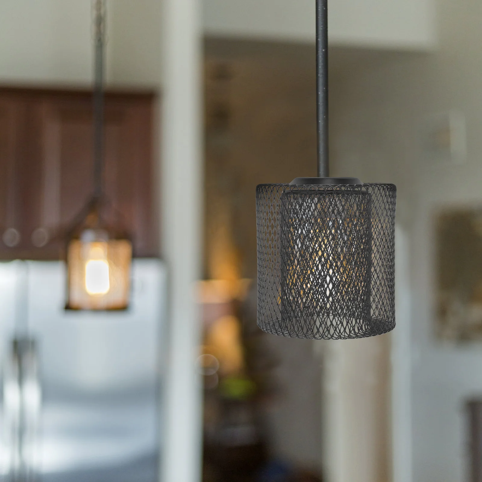 

Lampshade Geometric Metal Pendant Light Cover Replacement For Ceiling Hanging Lamp Decorative Shade Industrial Style