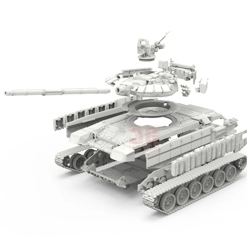 1/72 MENG Rosyjski Czołg Bojowy T-72B3M Figurka do Składania 72-007 Model do Składania Niemalowany Kolekcjonerski Plastikowy Model Zabawka Prezent