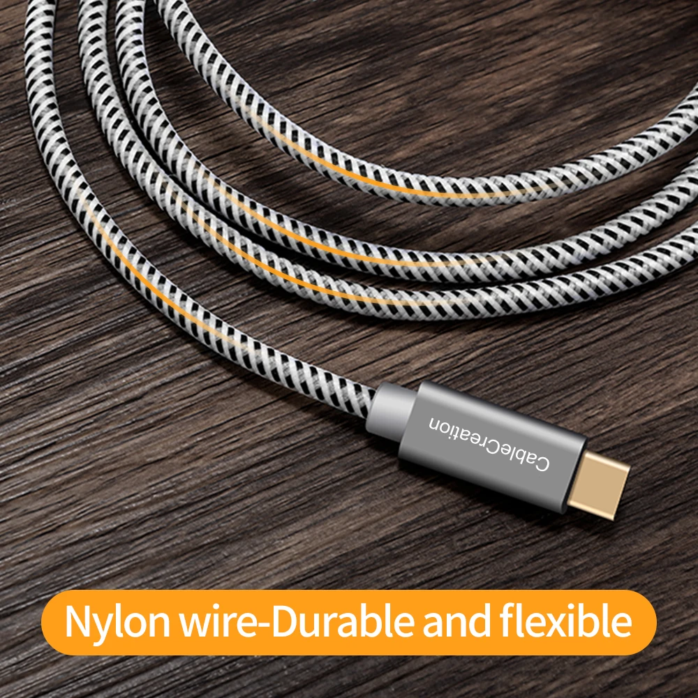 CableCreation Pleciony kabel USB C do Micro USB obsługa OTG predkosc 480Mbps szybkie ladowanie transmisja danych 1M uniwersalny przewód do laptopów smartfonów tabletów i urzadzen mobilnych — zdjęcie produktu 3