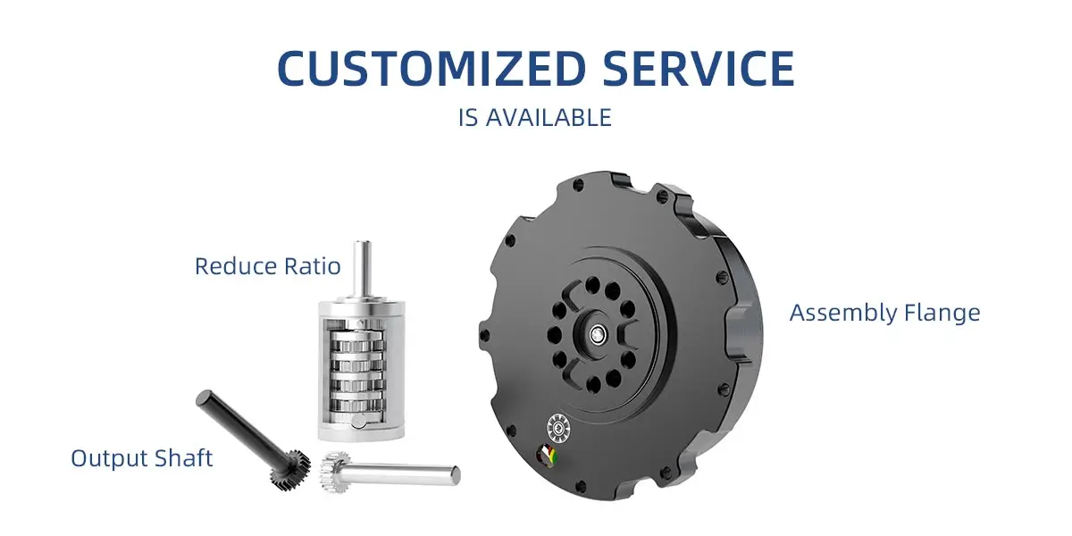 Motoriduttore cicloidale BLDC da 80 mm 24-48 V 500 W 50 Nm Coppia elevata 120 giri/min Riduttore a bassa velocità per esoscheletro robotico