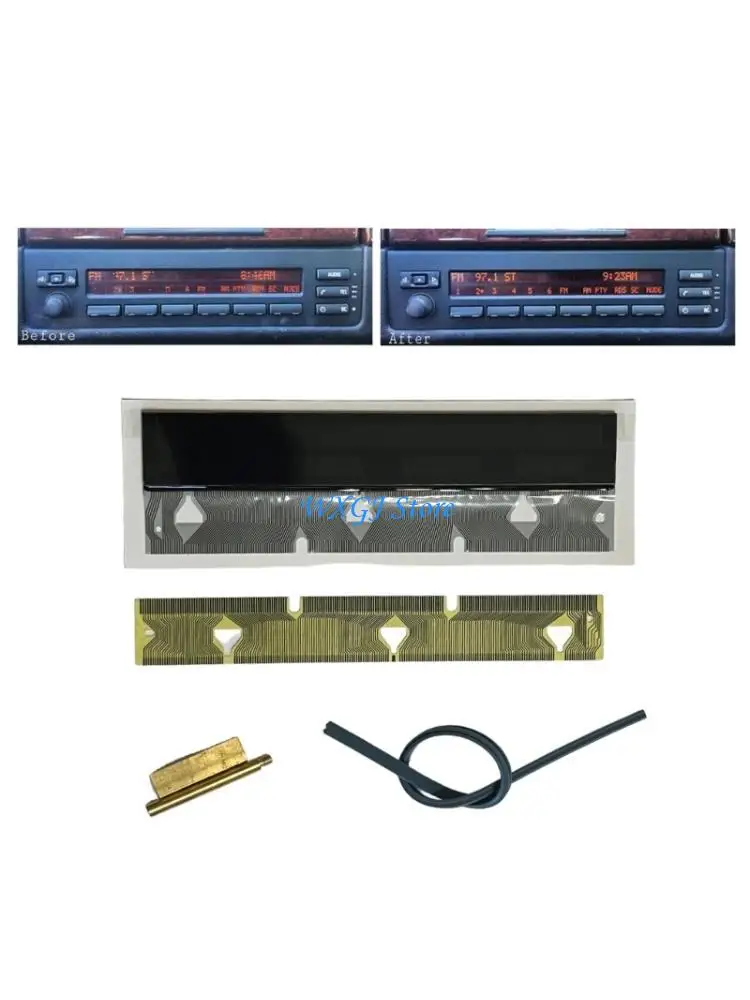 

37JE Clear View LCD Panel And Ribbon Cable Set For E38 E39 Instrument Cluster Gauge