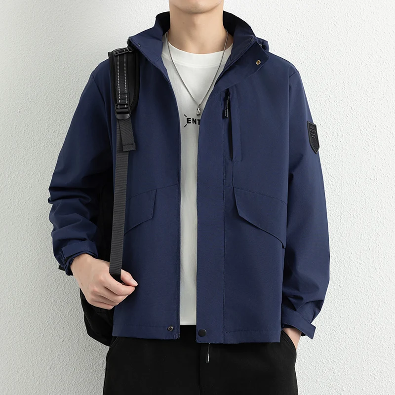 

GIOIOMen's Windbreaker Jacket Coat，2025Spring and Autumn New Style Non-Iron Easy-Clean Loose Casual Men's Jacket