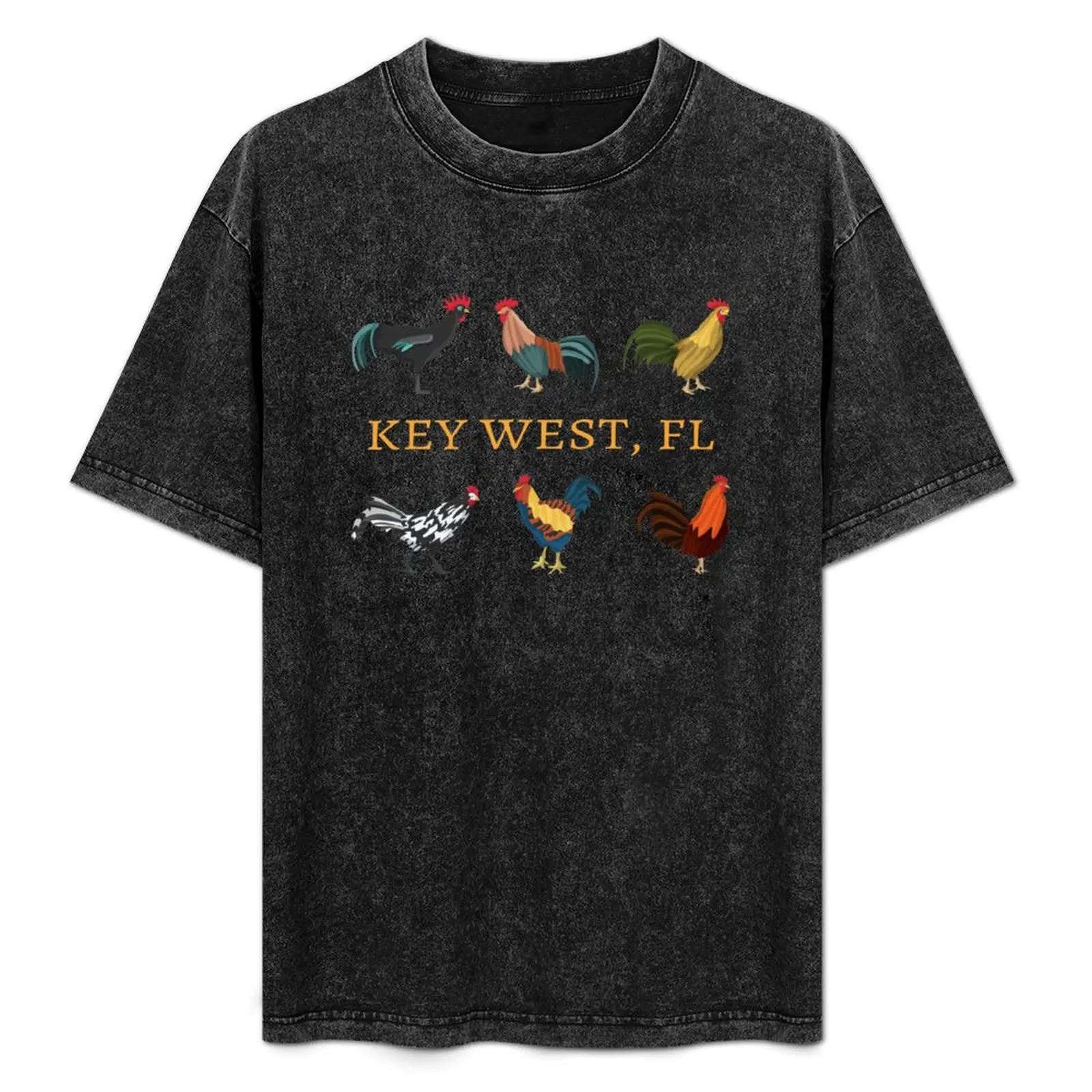 

Key West FL Chickens and Roosters T-Shirt Running Gym Short Sleeve Sports Tee