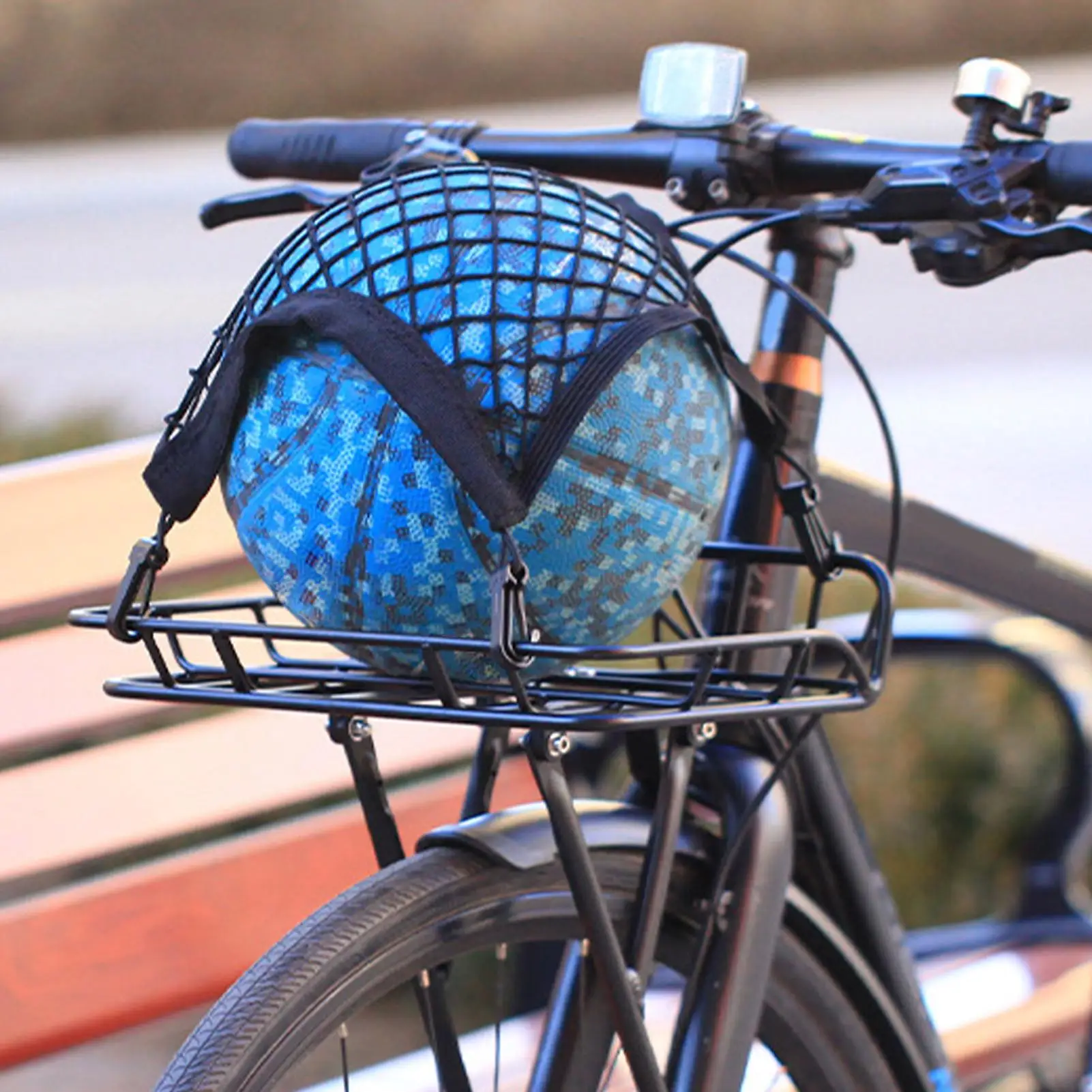 

Bike Cargo Rack Lightweight Bicycle Luggage Carrier Touring Rack for Biking Delivery for Travel Suitcase Backpack Grocery Basket