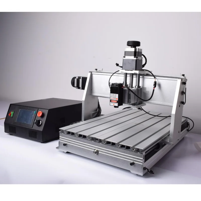 CNC 3040 500W 3axis DSP router milling carving engraving machine 0.5W 2.5M 5.5W laser head collet wooden working