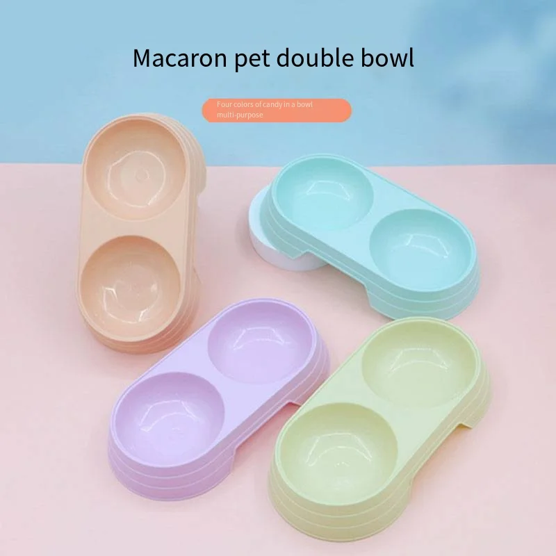 

Cat dog pet Double bowl cat bowl Pet feeding bowl