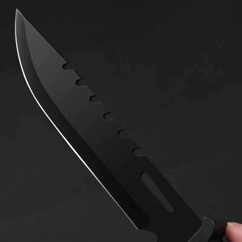 1pc,Outdoor camping knife, high hardness multi-purpose adventure knife, sharp fruit knife, mountaineering knife, hunting knife