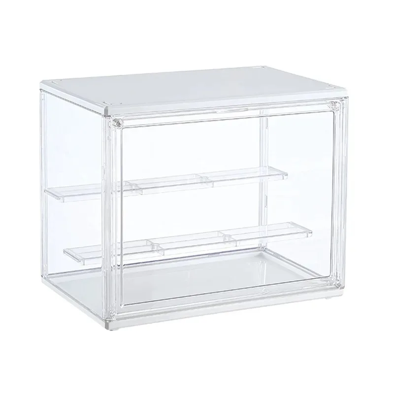 Clear Acrylic Blind Box Showcase Storage Display Stand Toys Dustproof Display Cabinet Toy Doll Anime Figure Organizer Accessory