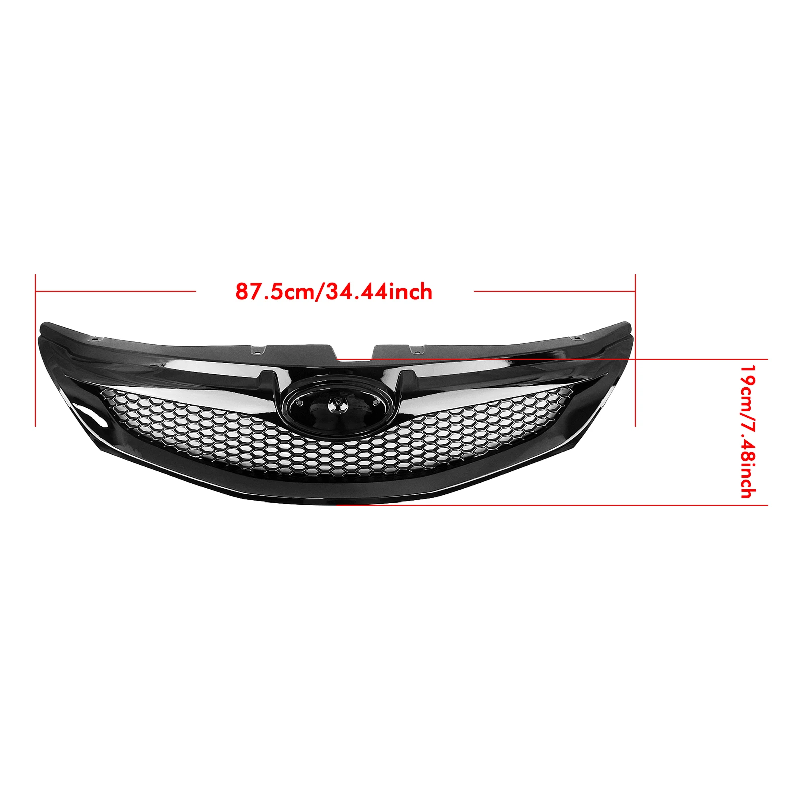 Front Racing Grill Grille Hood Mesh For Subaru 10th Gen Impreza WRX STi Hatchback 2008-2011