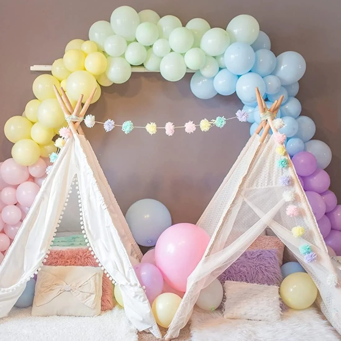 5/10/12 Zoll Pastellballons Macaron Rosa Blau Latexballon Süßigkeiten Geburtstagsballons für Babyparty Hochzeit Party Dekoration – Detail 5