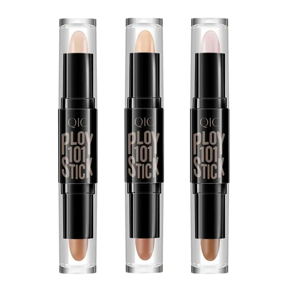 Double-head V Face Stick Highlighter Trimming Stick Pro Concealer Pen Face Make Up Liquid Waterproof Contouring Foundation Pen