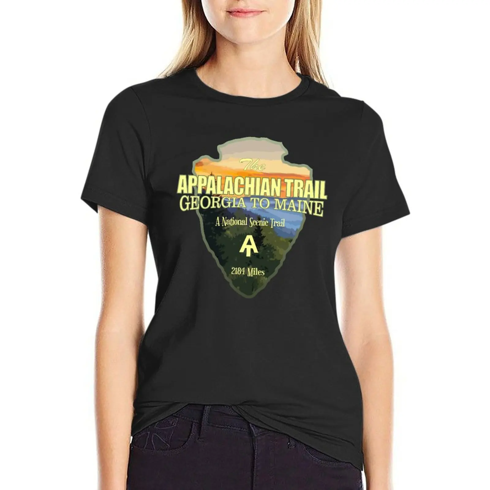 Appalachian Trail (arrowhead) T-Shirt anime clothes Female clothing Women's tee shirt