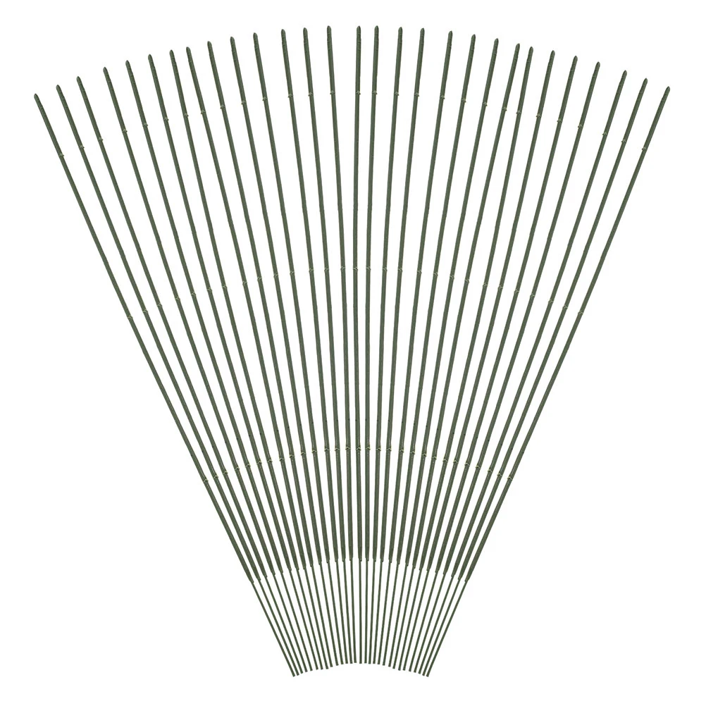 100 قطعة من سلك سيقان الزهور الخضراء طلاء واقعي مادة متينة سهلة الشكل لتزيين العطلات عرض متجر الزفاف