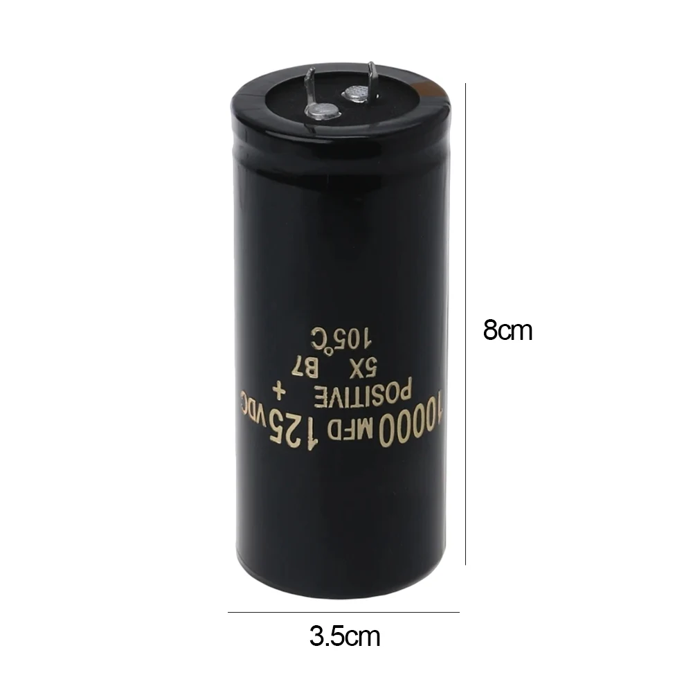 125V 10000uF コンデンサ交換用 120V 100V オーディオアルミニウム電解フィルター電流コンデンサ 35x80mm アンプ用